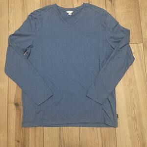 Calvin Klein Mens Shirt Size Large Blue Business Casual